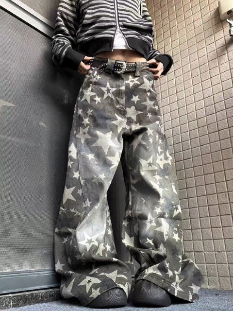 Gパン ジーパン ジーンズ 切り替え バイカラー 体型カバー 着痩せ デニム XL ワンカラー拍卖