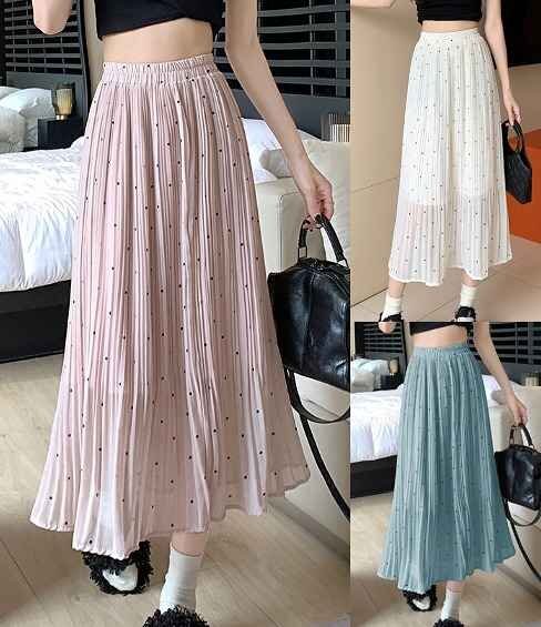 全4色 スカート フリル 切り替え 体型カバー 着痩せ sweet系 S ピンク拍卖