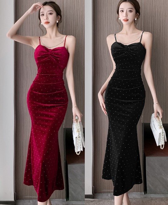 キャミソールワンピース フリル 切り替え スリム 着痩せ sweet系 XL ブラック拍卖