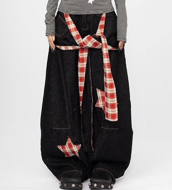 Gパン ジーパン ジーンズ 切り替え バイカラー 体型カバー 着痩せ デニム S ブラック拍卖