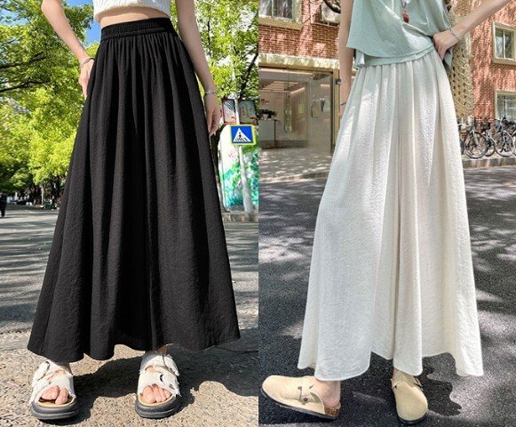 キュロット フリル 切り替え 体型カバー 着痩せ 4L ホワイト拍卖