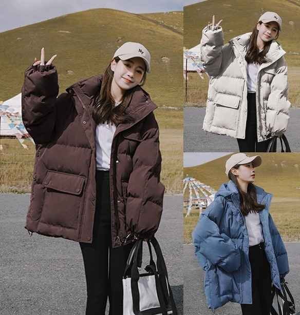 全4色 ショットコート ショート丈 長袖 切り替え 体型カバー 着痩せ フード付き シンプル L オフホワイト拍卖