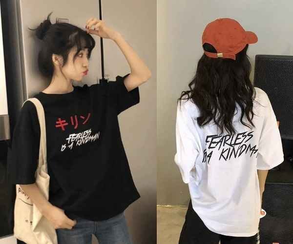 全2色 半袖Tシャツ 切り替え 体型カバー 着痩せ シンプル カジュアル L ブラック拍卖