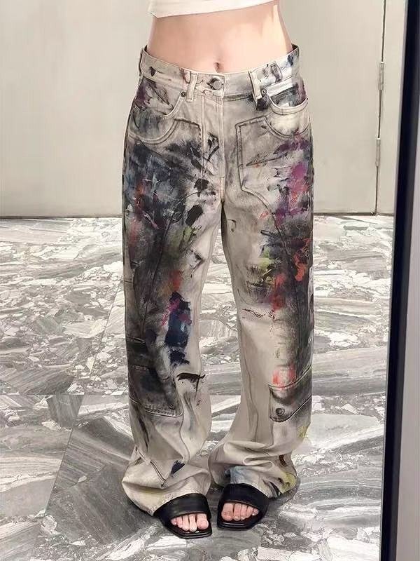 Gパン ジーパン ジーンズ 切り替え バイカラー 体型カバー 着痩せ デニム S ワンカラー拍卖