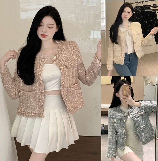 ピーコート 長袖 切り替え スリム 着痩せ シンプル S ブルー拍卖