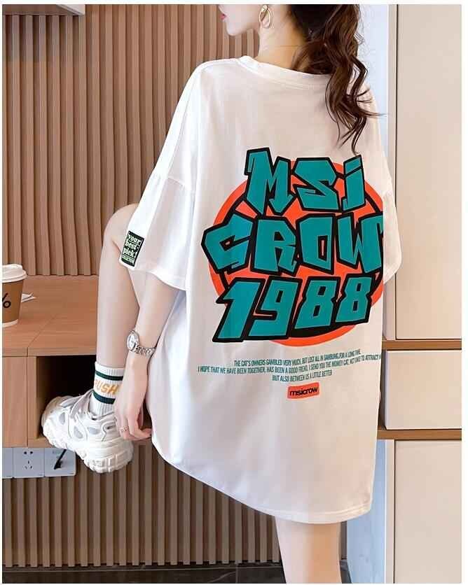半袖Tシャツ ロング丈 韓国ファッション レディース M ブラック拍卖
