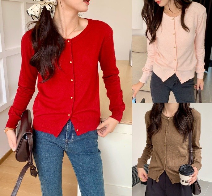 長袖トップス 切り替え スリム 着痩せ カットソー フリー ブラウン拍卖