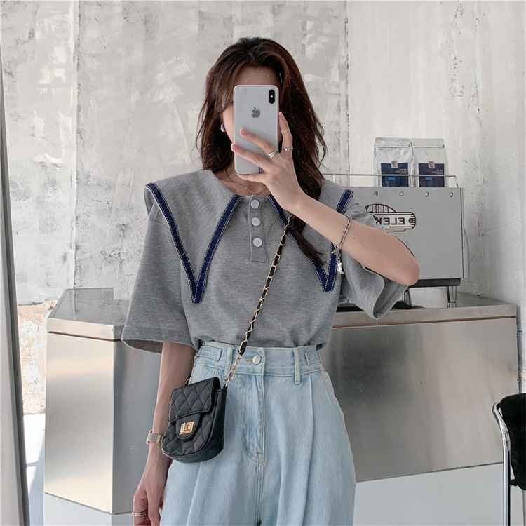 トップス Tシャツ 半袖 レディース レトロ カジュアル L ホワイト拍卖