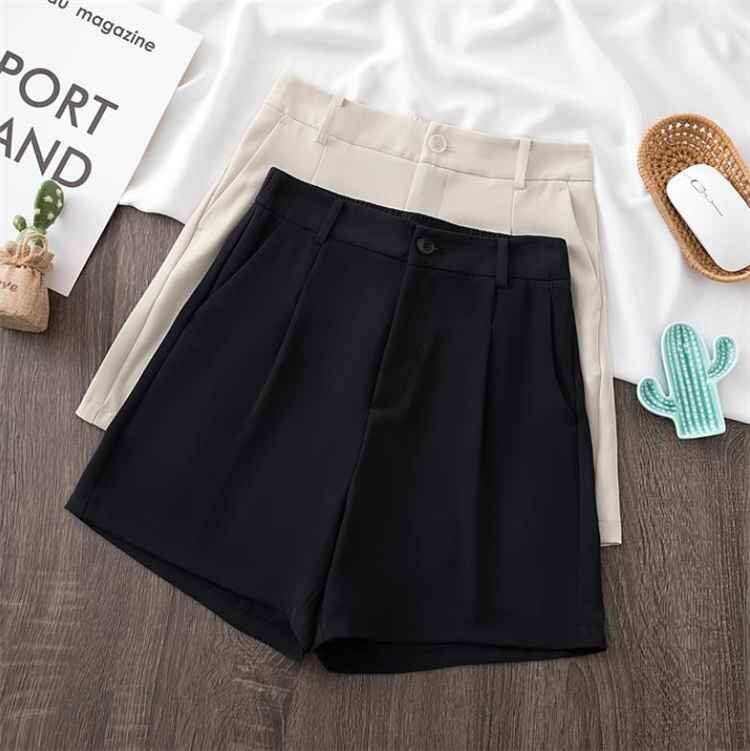 ハイエンド 大きいサイズ レディース 夏 新品 スーツ ショートパンツ スリム 3XL ブラック拍卖