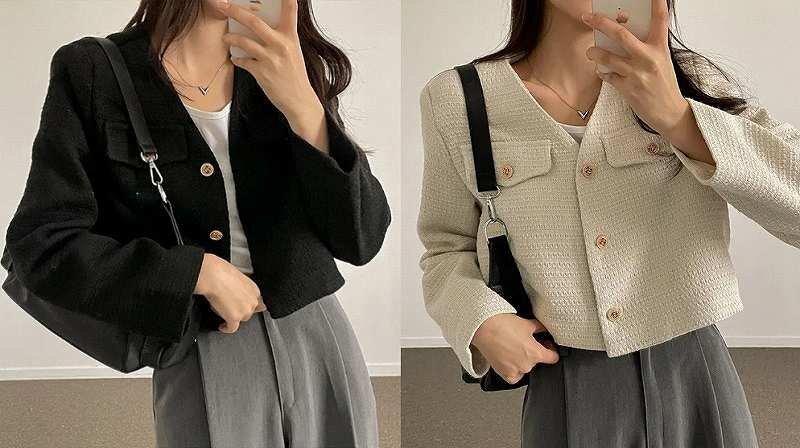 ジャケット ブルゾン ショート丈 長袖アウター シンプル カジュアル かわいい レディース L ブラック拍卖