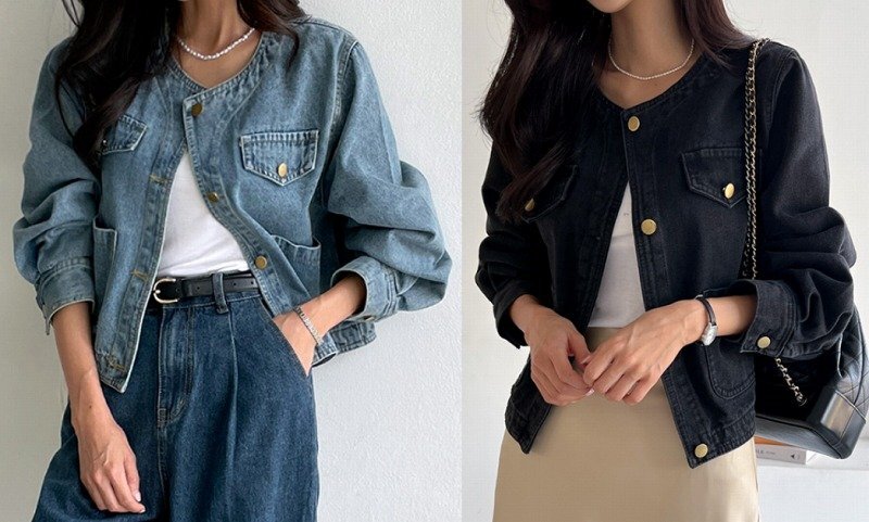 Gジャン ジージャン ジーンズ 長袖 切り替え 体型カバー 着痩せ デニム フリー ブラック拍卖