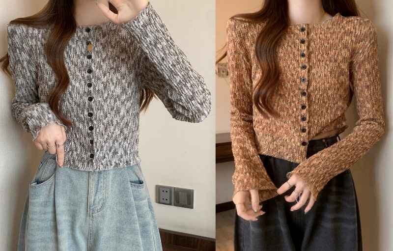 カーディガン ショート丈 カジュアル シンプル スリム カットソー【大きいサイズあり】 L グレー拍卖