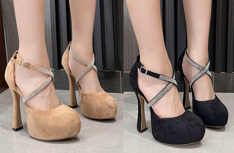 ハイヒールシューズ オフィス 切り替え 無地 シンプル 【42】25.5~26cm ベージュ拍卖