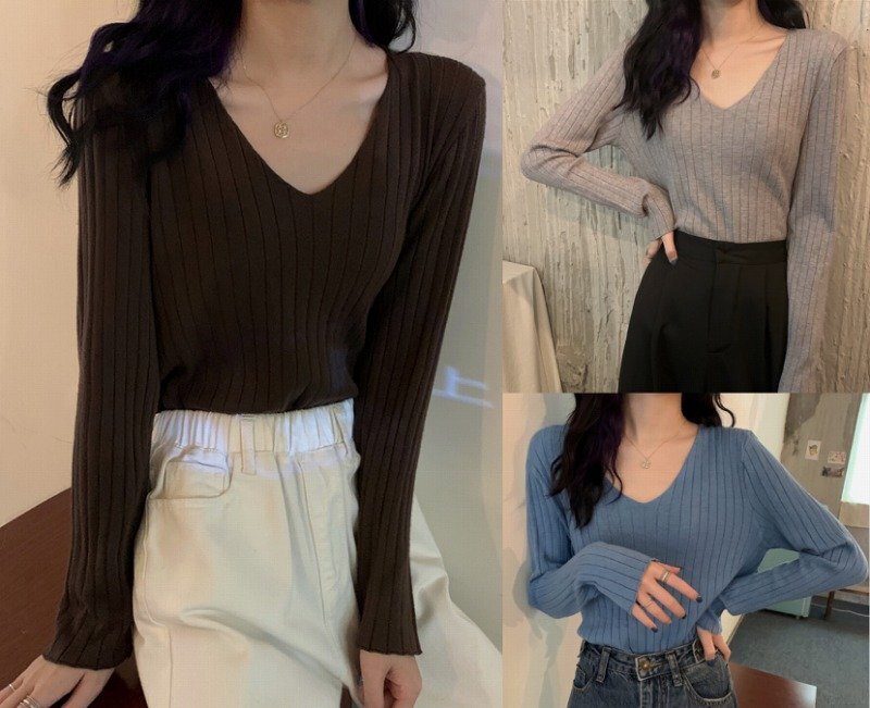 長袖トップス 長袖 体型カバー 着痩せ カットソー カジュアル フリー 色品番6拍卖