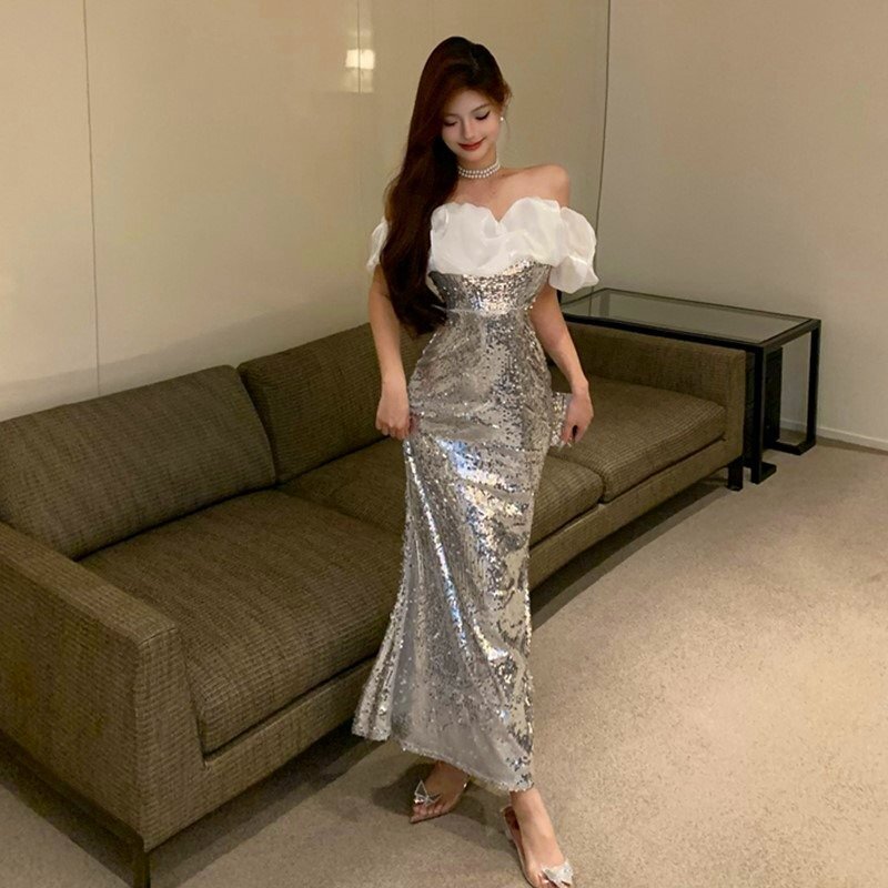 ワンピース フリル 切り替え スリム 着痩せ sweet系 S ワンカラー拍卖