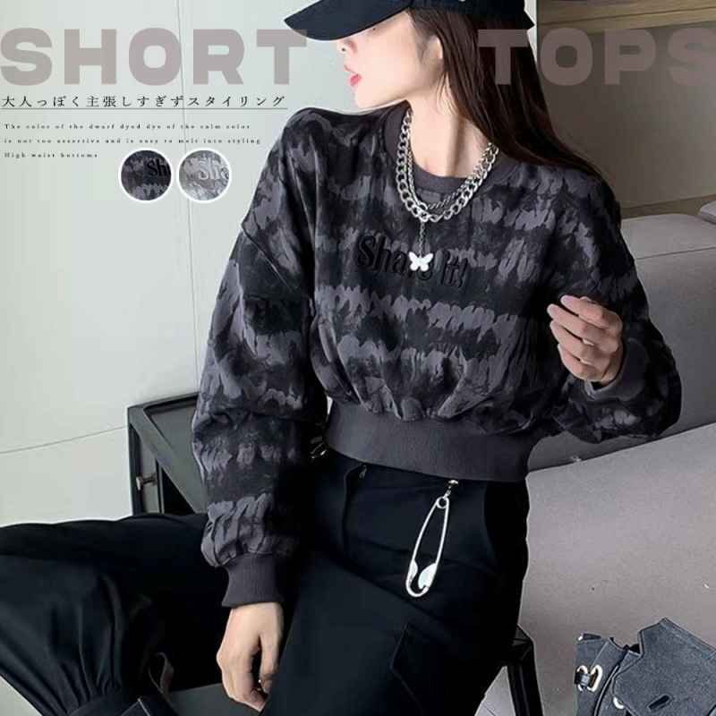 Tシャツ レディース トップス 長袖 L チャコールグレー拍卖