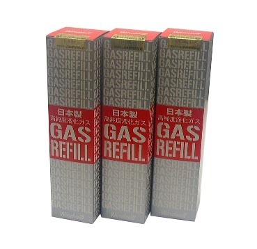 Windmill(ウィンドミル)社 日本製 プロも使うガスライター専用共通ガス3本セット! 活性炭フィルタ配合高純度 新品正規品拍卖