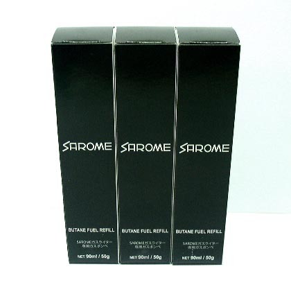 新品正規品 SAROME(サロメ)ガスライター専用高純度ガス3本セット拍卖