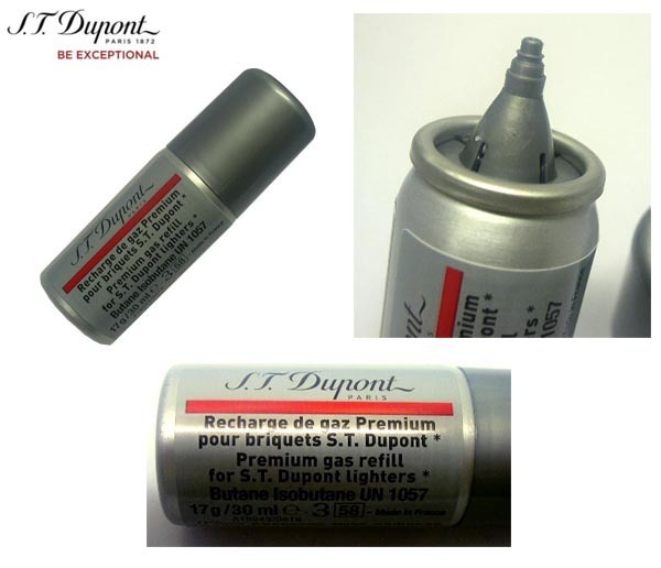 複数回注入型 新品正規品 デュポン(S.T.Dupont)ライター専用ガスボンベ(赤色 レッド)1本拍卖