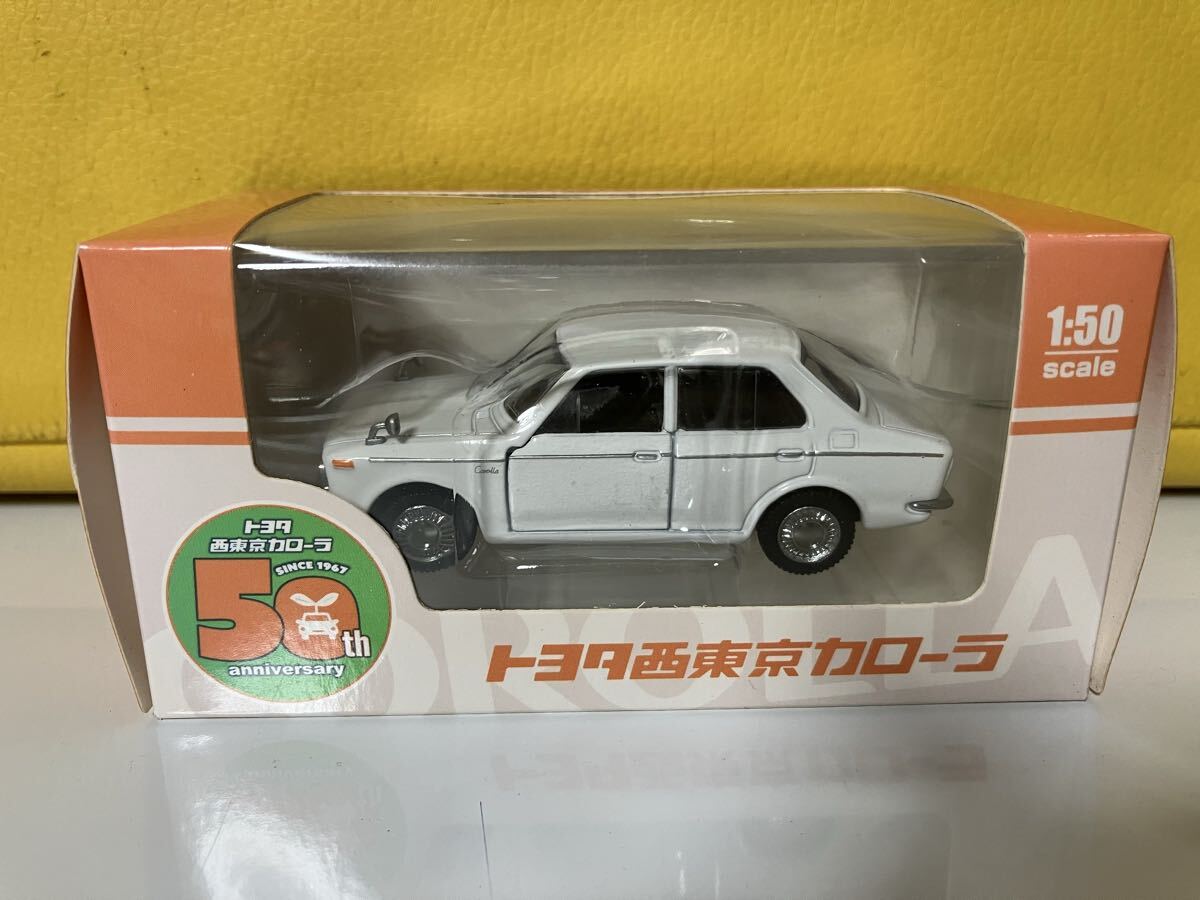1/50 TOYOTA トヨタ 初代カローラ ホワイト 記念 ミニカー 非売品 未使用品拍卖