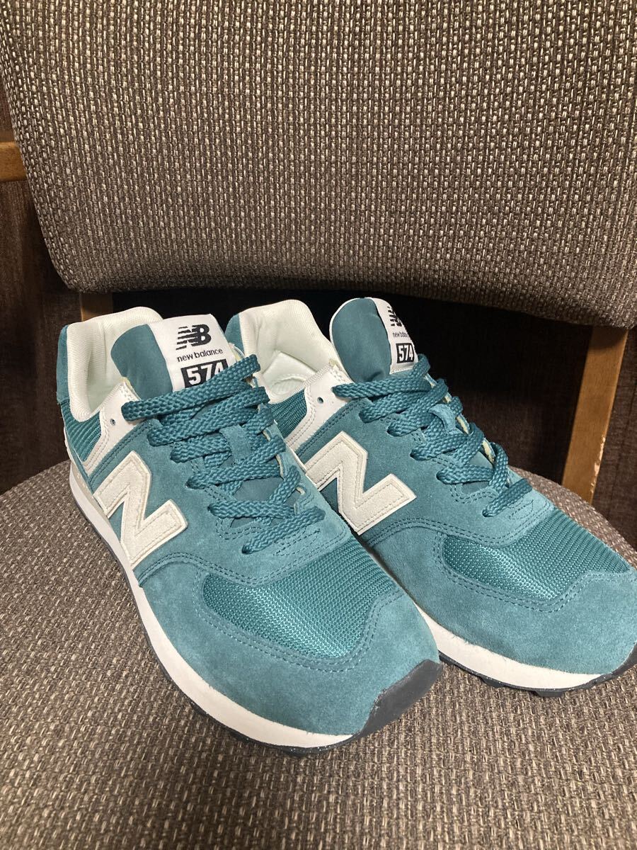 New balance 574 27.5cm ほぼ新品拍卖