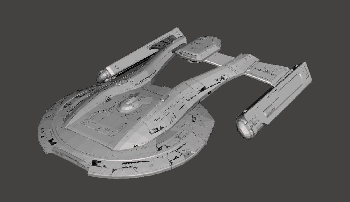 USS アキラ級 Akira Classl スタートレック Star Trek 3Dプリント 未塗装・未組立 Spacecraft Space Ship Space Battleship S拍卖