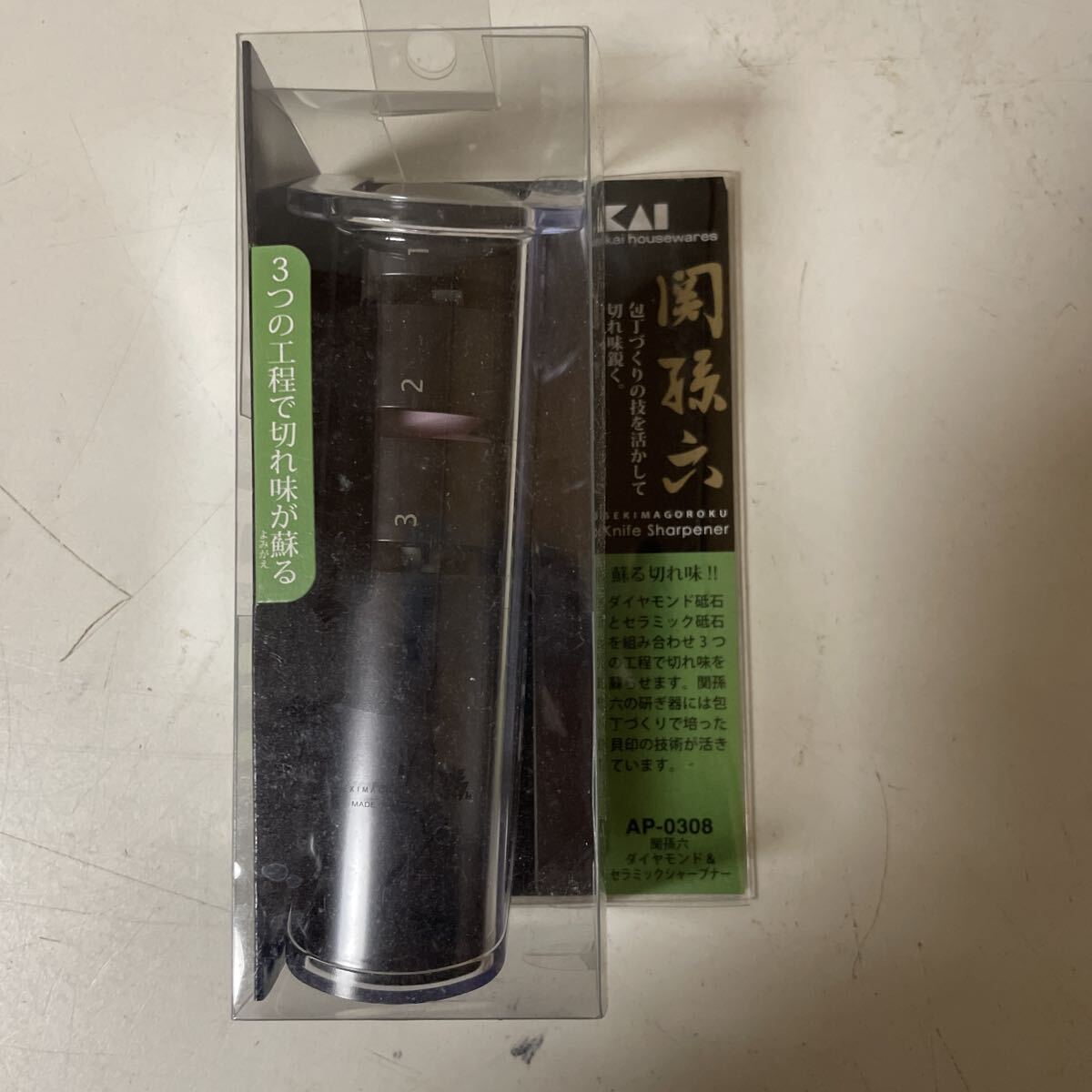 ◆1円スタート◆貝印 関孫六 ダイヤモンド&セラミックシャープナー AP0308 13-620拍卖