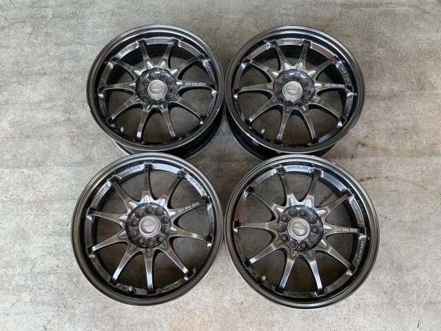 【KBT】中古 RAYS ECO drive GEAR CE28 レイズ エコドライブ ギア 16×6j PCD100 +38 5穴 ホイール 16インチ アルミホイール 拍卖