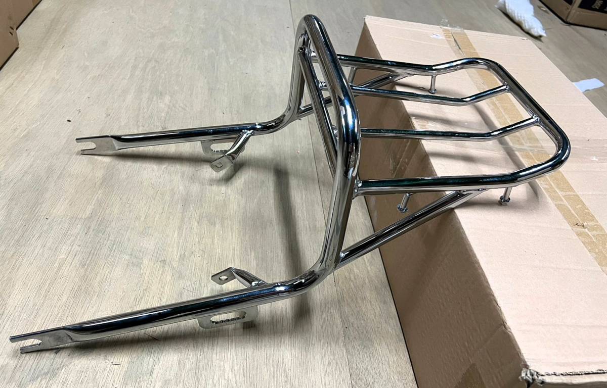 CB750K リアキャリア/メッキ CB750k CB750four K0 k1 純正タイプ キャリア 新品 ツーリング グラブバー キジマ タンデムバーBEET拍卖