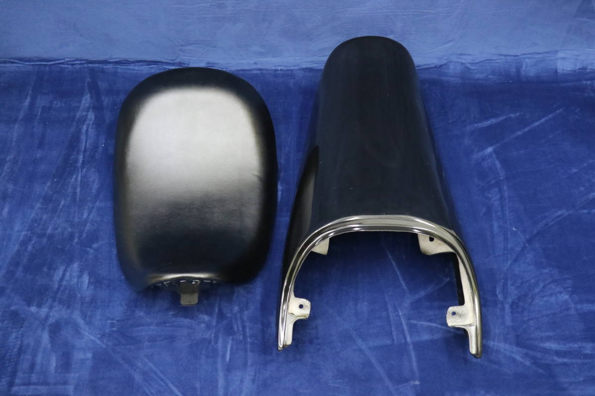 未使用 シングルシート ゼファー1100 黒×STD 黒皮/Z2タイプZRT10A テールカウル タックロール 社外 ブラック外装 FRP Z2拍卖