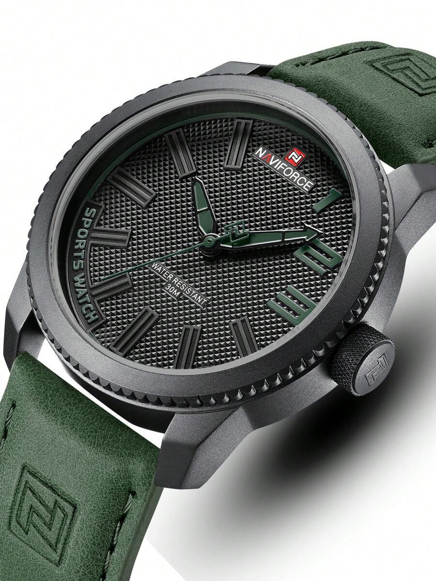 腕時計 メンズ クォーツ 丸型ポインター日付クォーツ腕時計、学生への父の日のギフトに最適拍卖