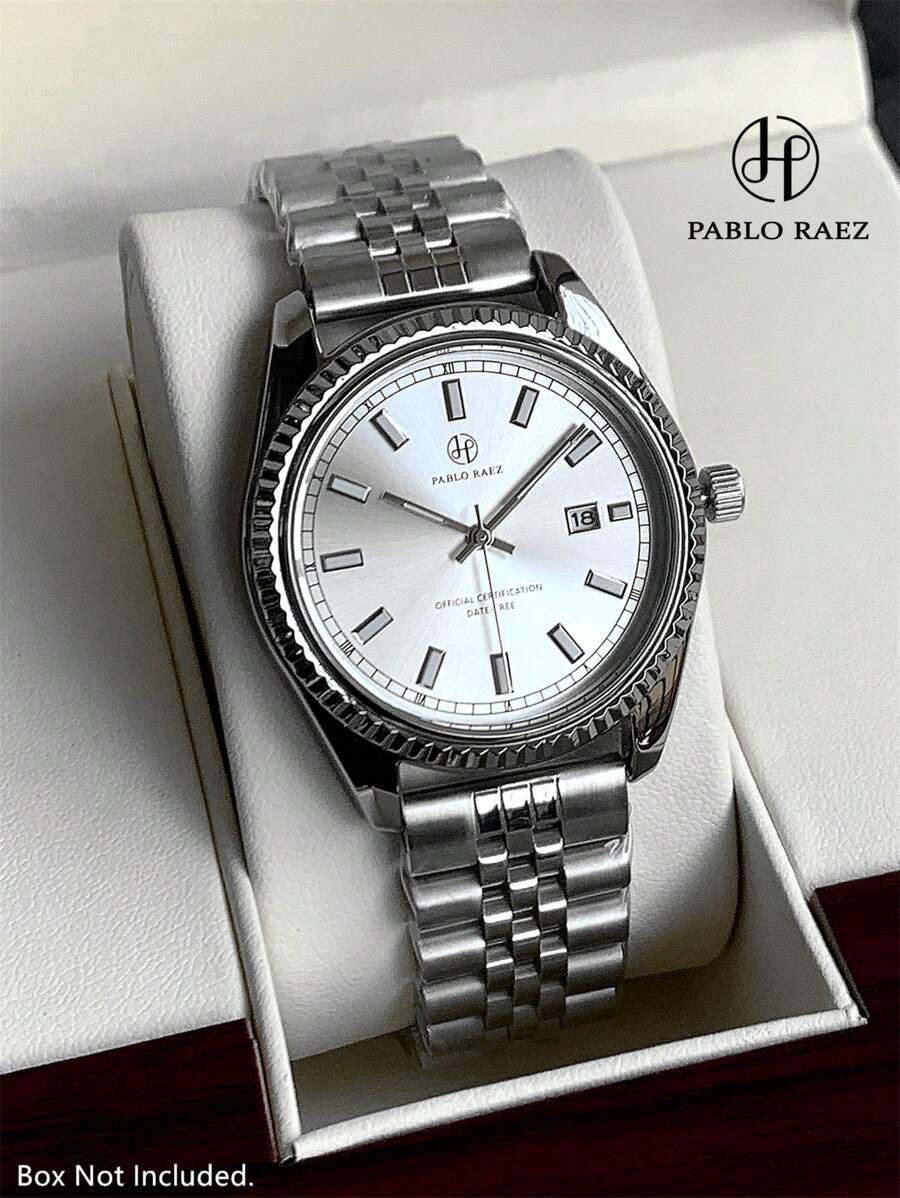 腕時計 メンズ クォーツ 1個 メンズ腕時計 ブランド新品 ステンレススチール ジュエリー 高級 ヴィンテージ 男性用 オリジナル拍卖