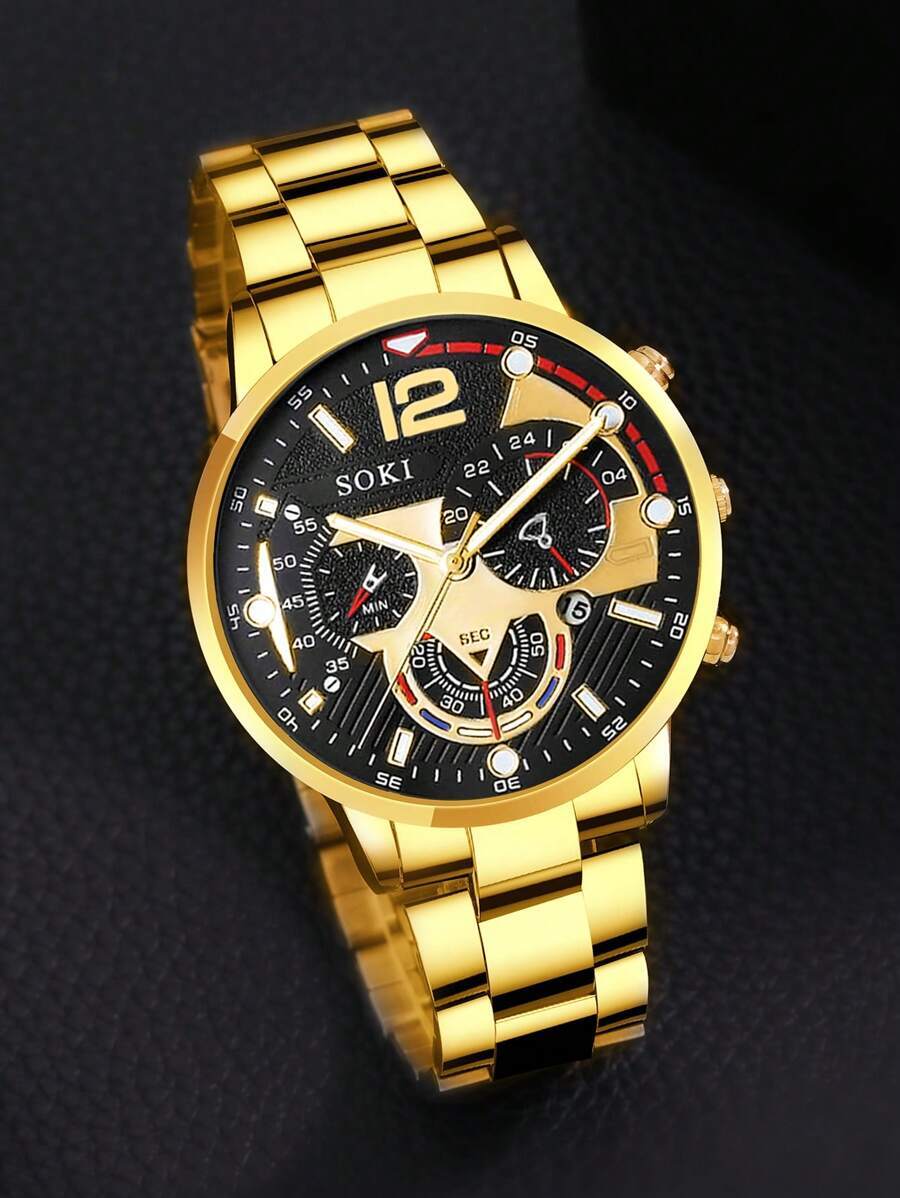 腕時計 メンズ クォーツ 1個 メンズ腕時計 ビジネスカジュアル ファッション カレンダー デジタル文字盤 メンズクラシック クォ拍卖