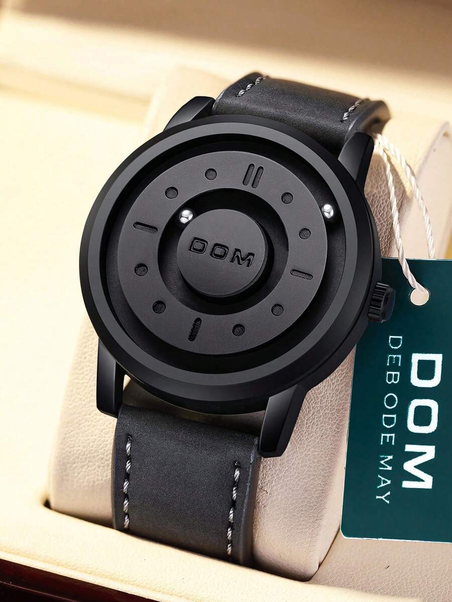 腕時計 メンズ クォーツ 1個 男性用時計 先進的技術搭載、ミラーなし丸型文字盤、磁石式、ファッショナブル、パーソナライズされたス拍卖