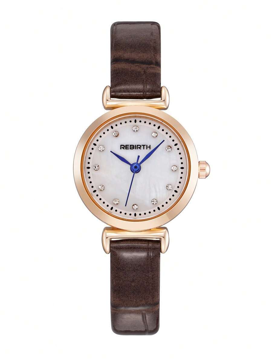 腕時計 レディース クォーツ 1個 レディース レトロ カジュアル ミニマリスト エレガント レザーストラップ クォーツ 腕時計、拍卖