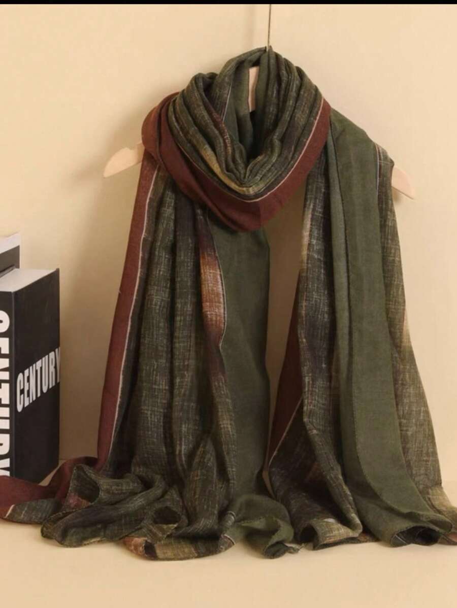 アクセサリー レディース スカーフ 1個 ミニマリスト オンブレ マルチカラー ヘッドスカーフ、ファッショナブルなポリエステル素材拍卖