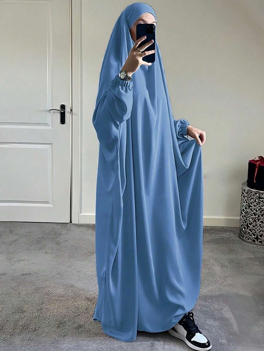 アクセサリー レディース スカーフ 1個 レディース ソリッドカラー ニーダ生地 通気性 柔らかい ゆったり快適なアバヤ、紐留め式拍卖