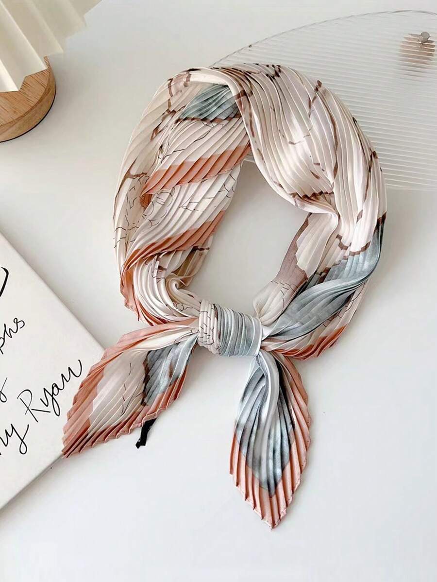 アクセサリー レディース スカーフ 1枚 シルク製 ペイズリー柄スカーフ、首/手首/ヘアバンド多機能、デイリー使い冬秋に適していま拍卖