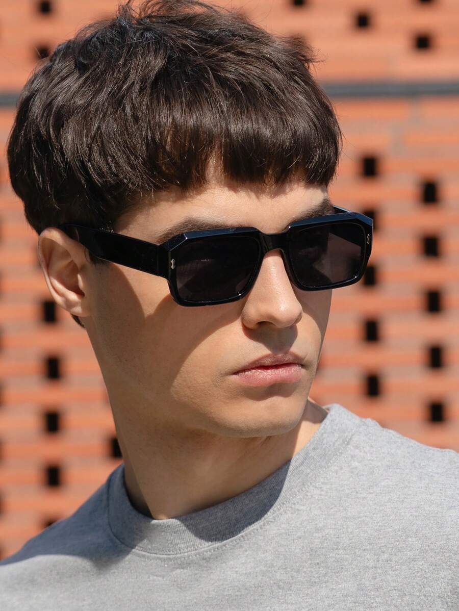 アクセサリー メンズ アイアクセサリー レトロ長方形フレームサングラス、プラスチック製ファッションクラシックスタイル、アウトドア旅拍卖