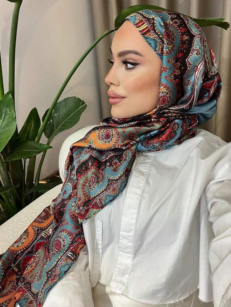 アクセサリー レディース スカーフ 1個 女性用ペイズリー柄プリントスカーフ、カジュアル、パーティー、ギフトアクセサリーに最適な長拍卖