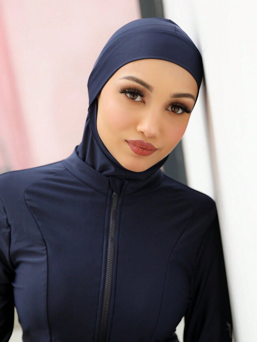 アクセサリー レディース スカーフ 1個 夏のビーチ無地スイムヒジャブ スポーティー即席ターバン ベールの女性用、速乾性拍卖