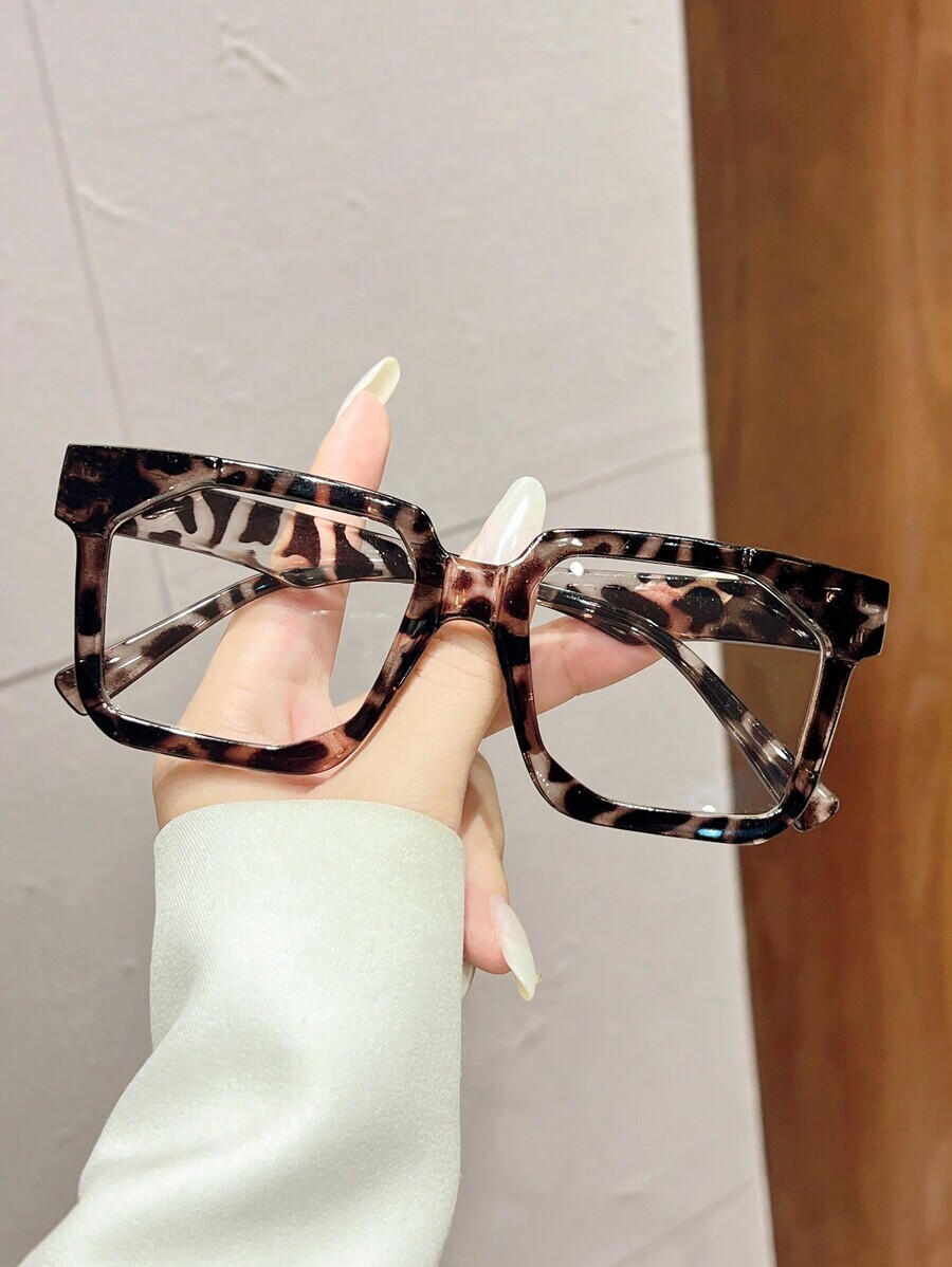 アクセサリー レディース アイアクセサリー セット 1個 Y2Kスクエア かわいい デイリーユニセックス ビンテージ クリアレンズ拍卖