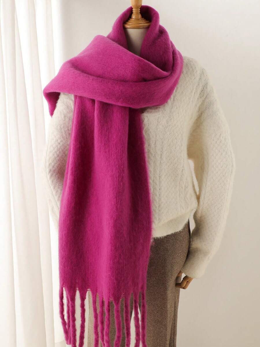 アクセサリー レディース スカーフ 1枚 女性用冬用スカーフ ホースヘア ブラック カシミヤ風 ショール ラップ 厚手 暖かい レ拍卖