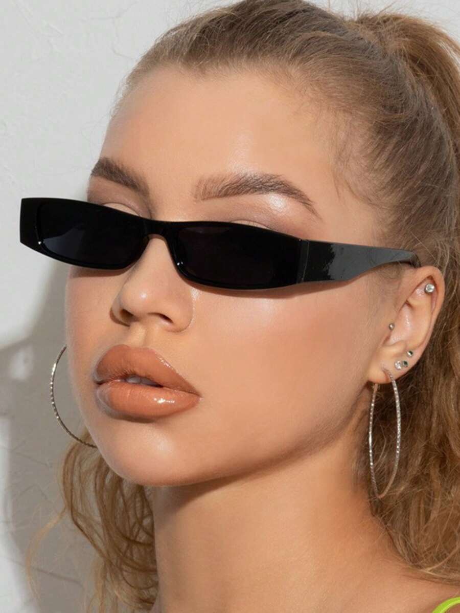 アクセサリー レディース アイアクセサリー 1個 レディース スクエア レトロ スモールフレーム スクエアファッショングラス、ファ拍卖