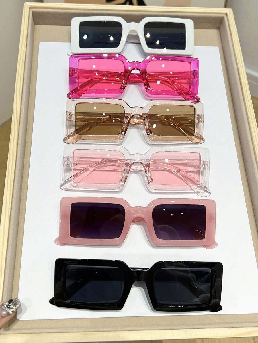 アクセサリー レディース アイアクセサリー セット 6個セット スタイリッシュ小フレーム Y2K ビーチパーティーサングラス レデ拍卖