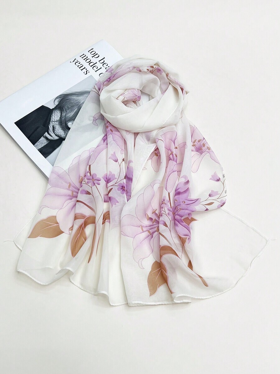 アクセサリー レディース スカーフ 1枚 レディース ファッショナブル 薄手 プリントスカーフ/ヘアスカーフ、デイリー使いに適して拍卖