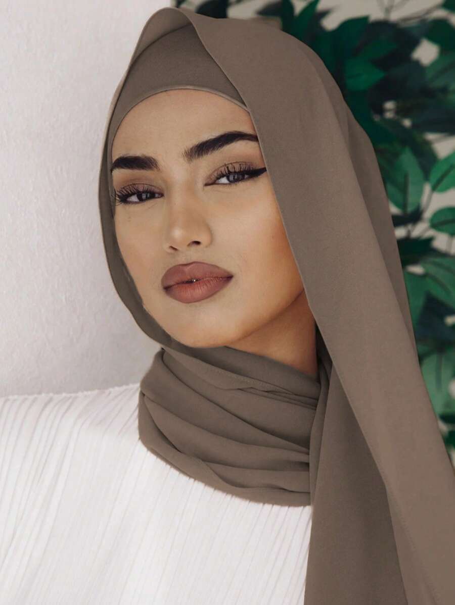 アクセサリー レディース スカーフ 1枚 無地 ヒジャブ スカーフ/ショール レディース、シフォン ヘッドスカーフ、カジュアル 日拍卖