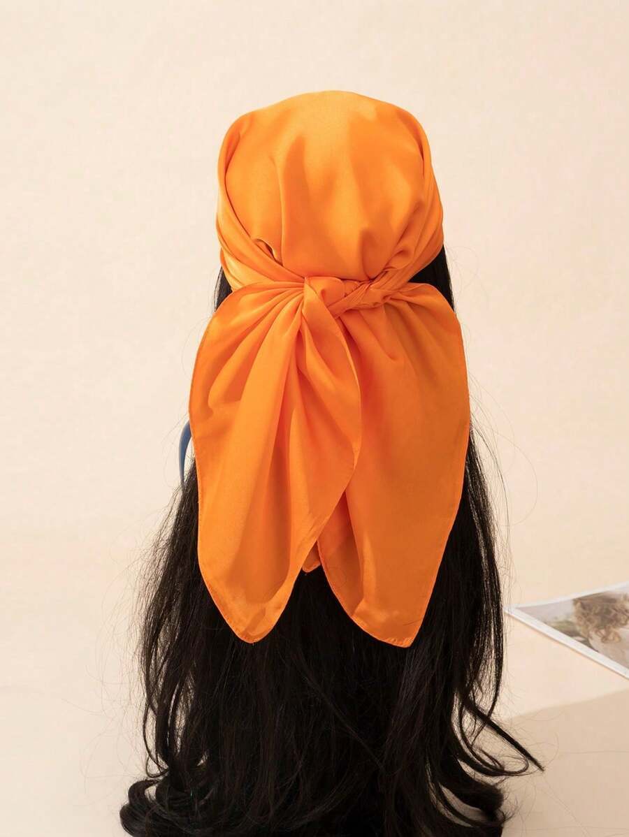 アクセサリー レディース スカーフ 1個 70cm プレーン シンプル スカーフ、カジュアル デイリー ウェア拍卖