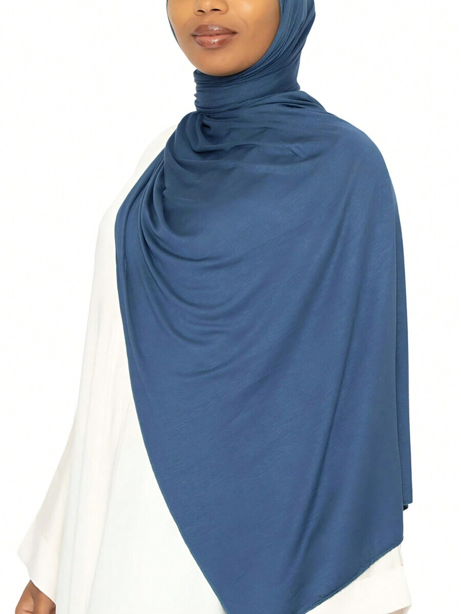 アクセサリー レディース スカーフ 1枚 ソフトな無地ヒジャブスカーフ、シルク プレーンヘッドスカーフ レディース用拍卖