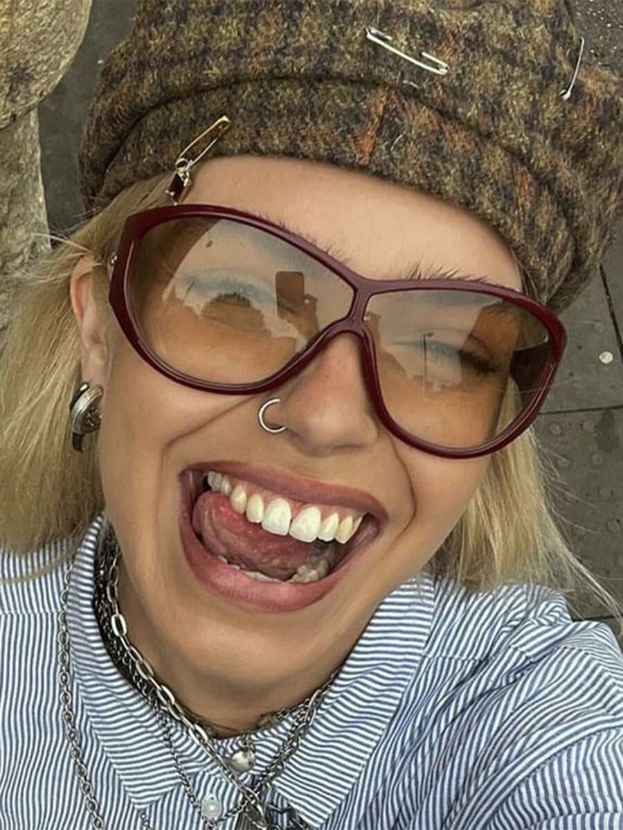 アクセサリー レディース アイアクセサリー オーバーサイズY2Kファッショングラス、レトロサイクリング防風、夏のビーチバケーション拍卖